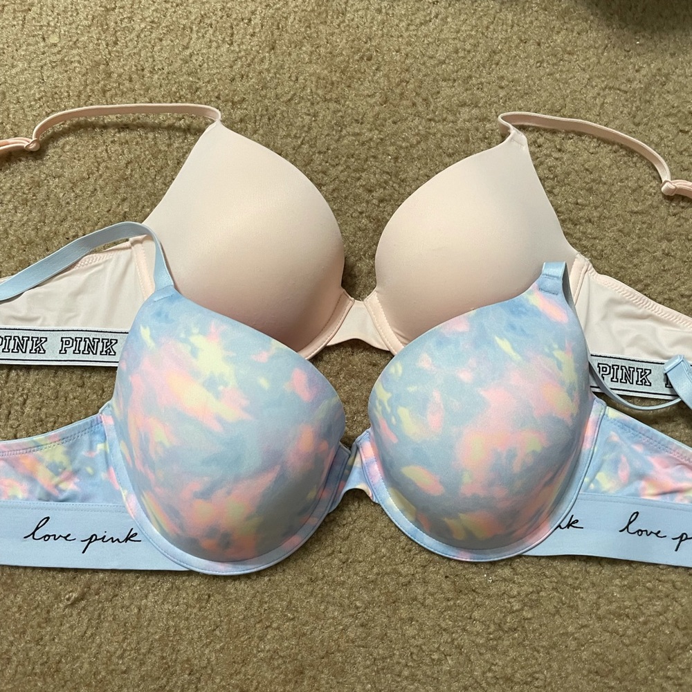 Pink 34C push-up bras
